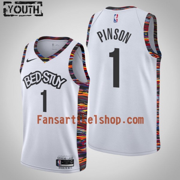 NBA Brooklyn Nets Trikot Theo Pinson 1 Nike 2019-2020 City Edition Swingman - Kinder NBA Brooklyn Nets Trikot Theo Pinson 1 Nike 2019-2020 City Edition Swingman - Kinder